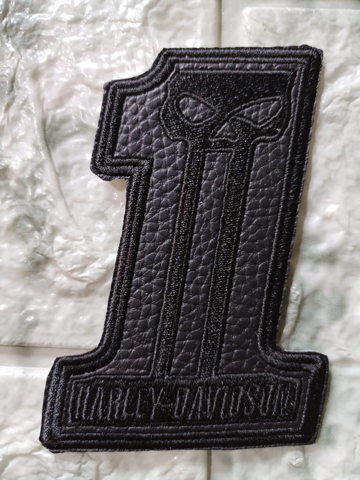 PATCH HARLEY DAVIDSON WILLIE G  BLACK RIDER STYLE PATCH TO SEW ON JACKET 4" *3"