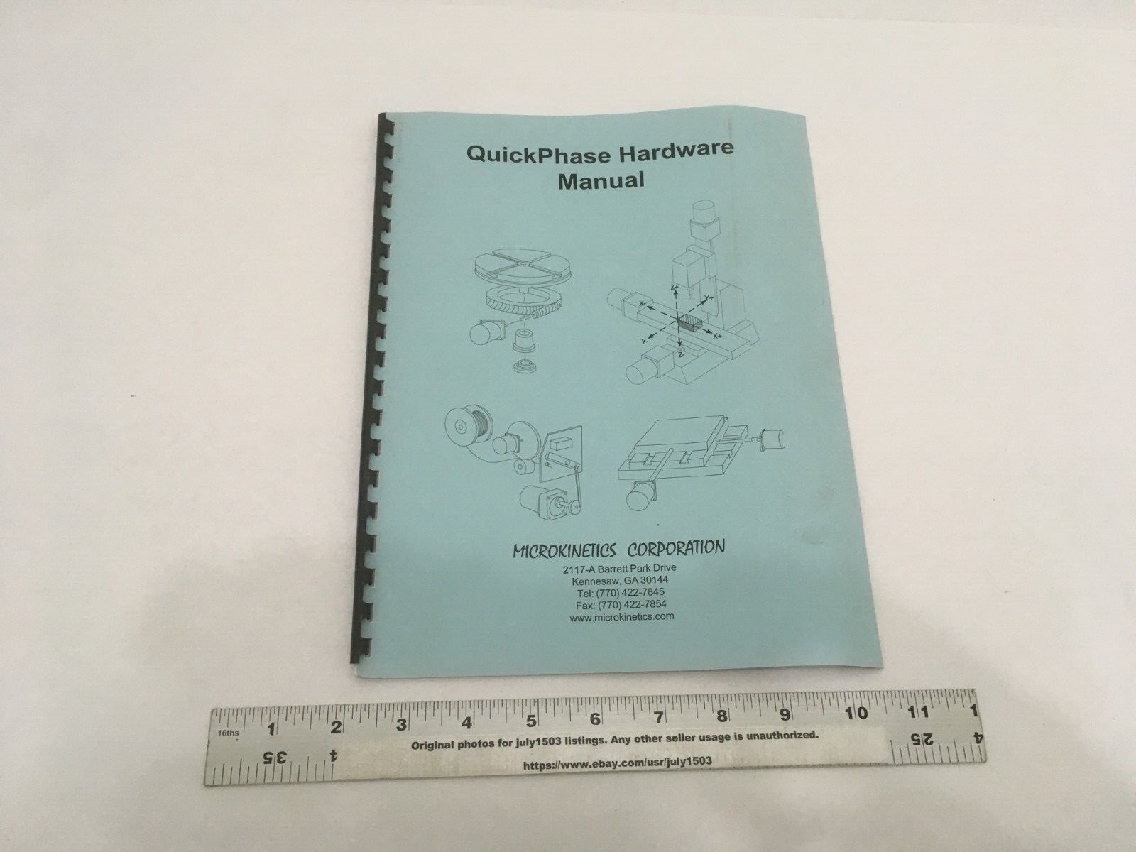 Microkinetics QuickPhase Hardware Manual - Revision B2, May 10 2000 - Great Cond