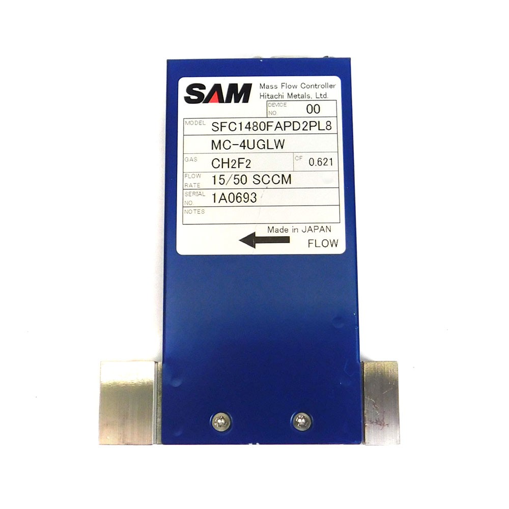 Sam Fantas SFC1480FAPD2PL8 Mass Flow Controller MFC CH2F2 15/50 SCCM MC-4UGLW