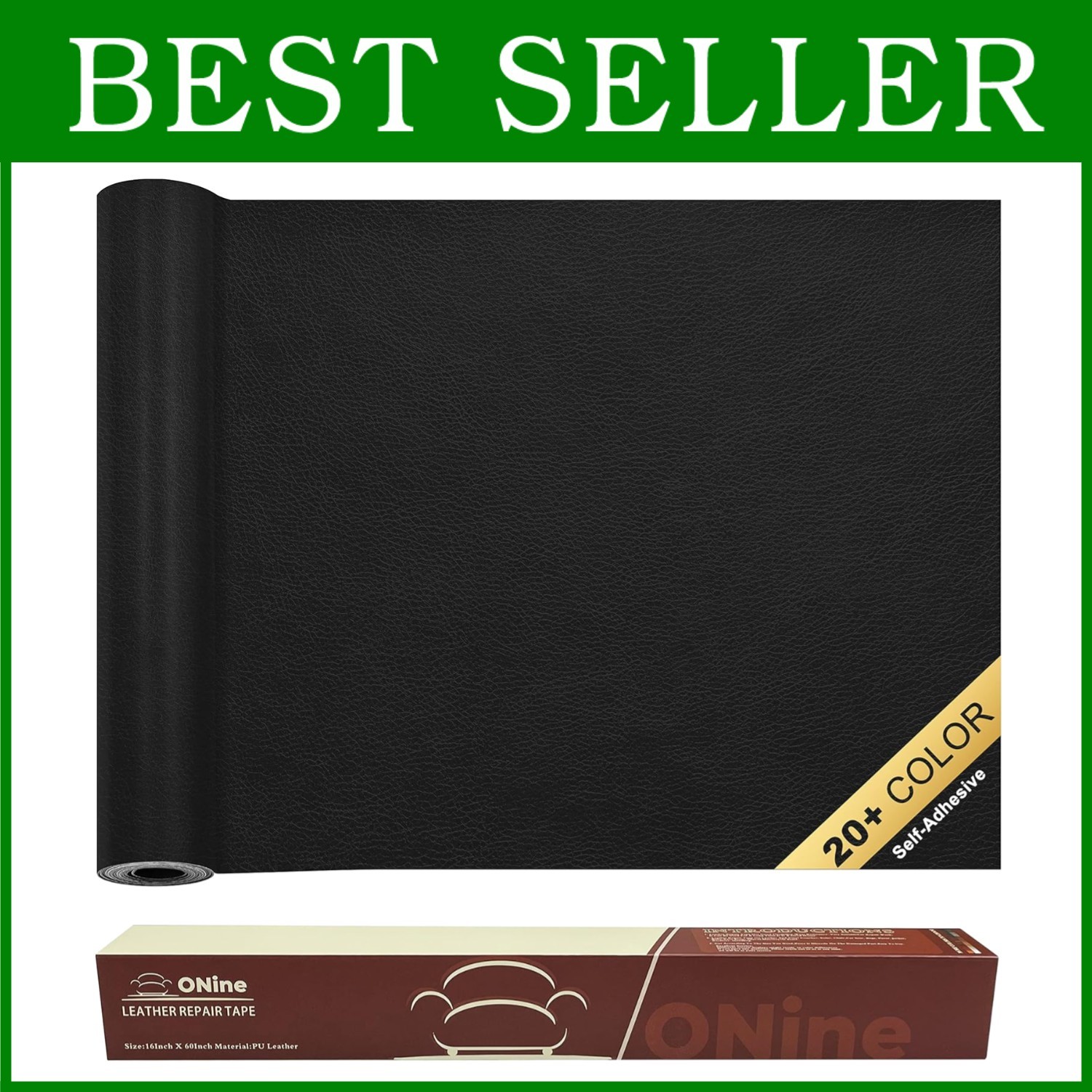 Leather Repair Patch, Self-Adhesive, Sofa/Couch Scratch Fix