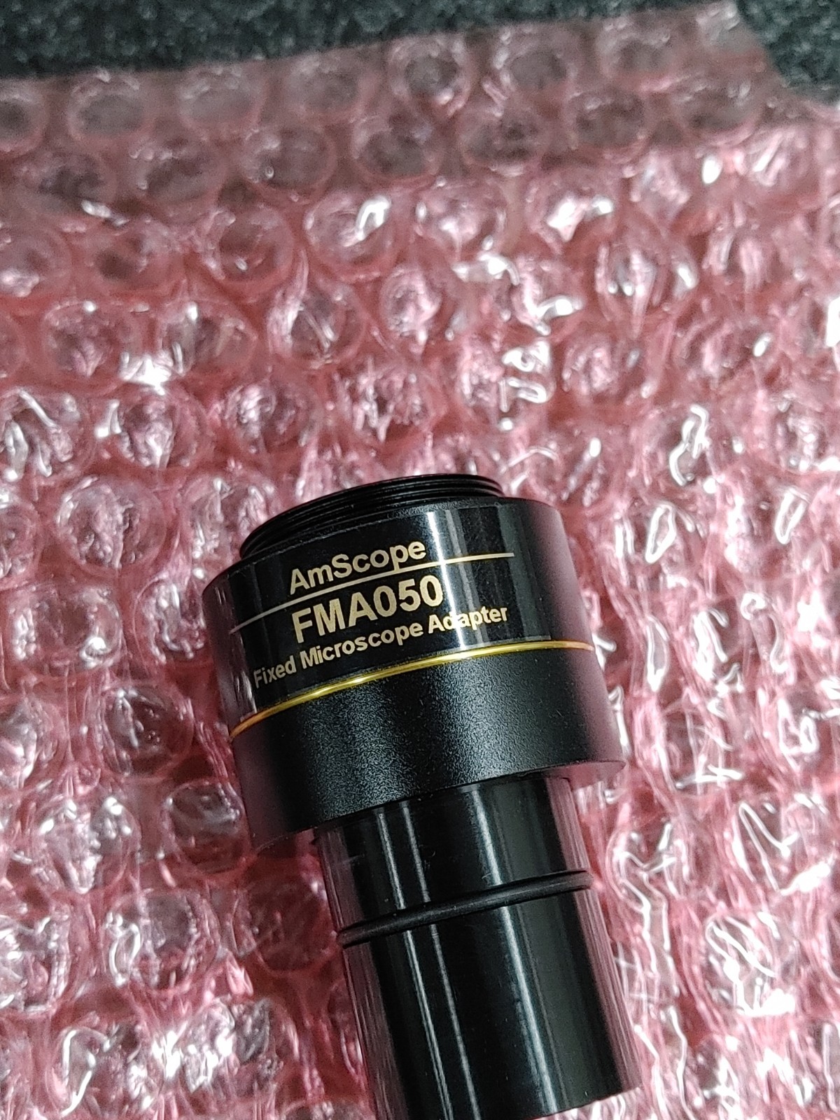 AMSCOPE FMA050 Fixed Microscope Adapter C Mount Magnification Reduction Lens