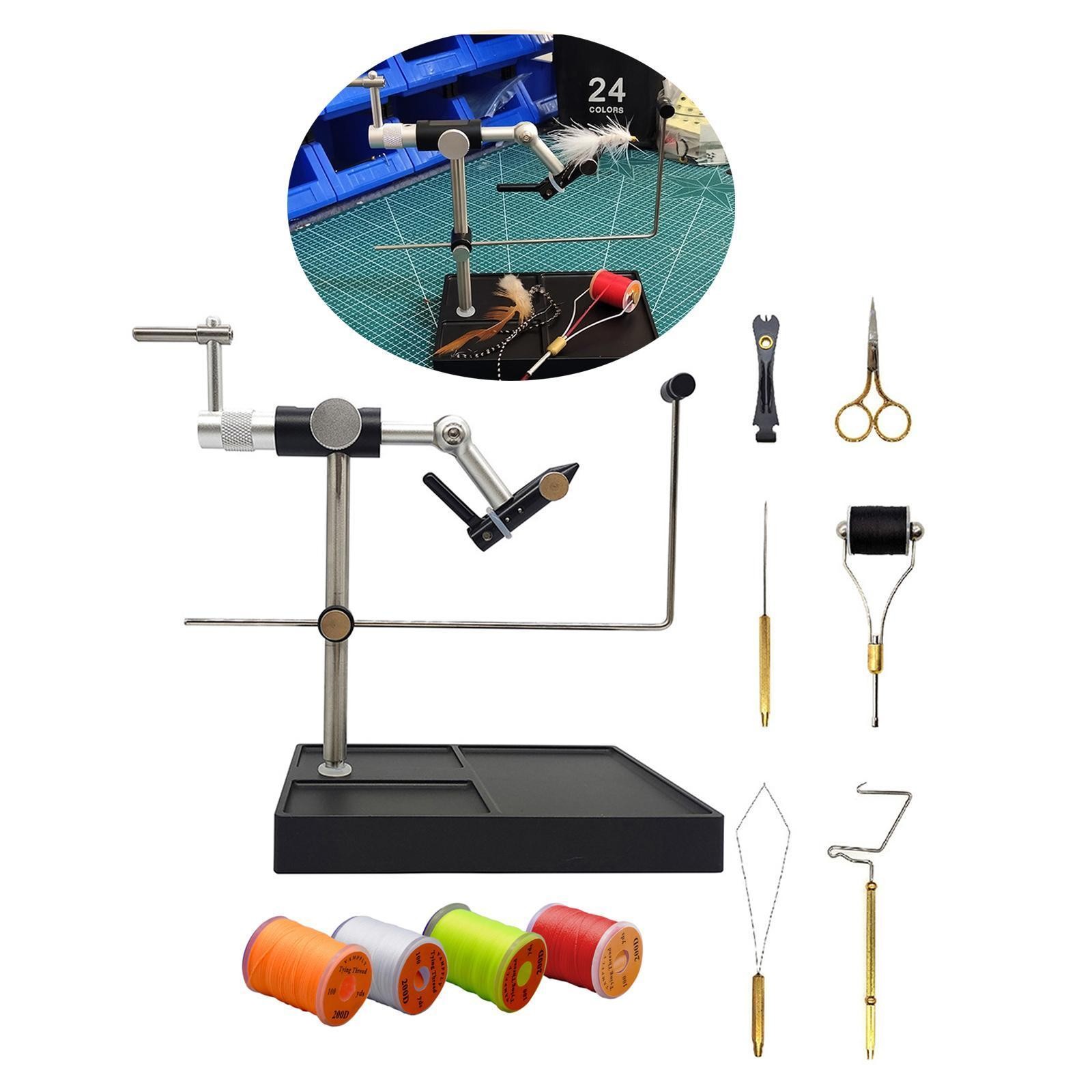 Rotary Fly Tying Vise Fly Tying Station Fly Making Tool