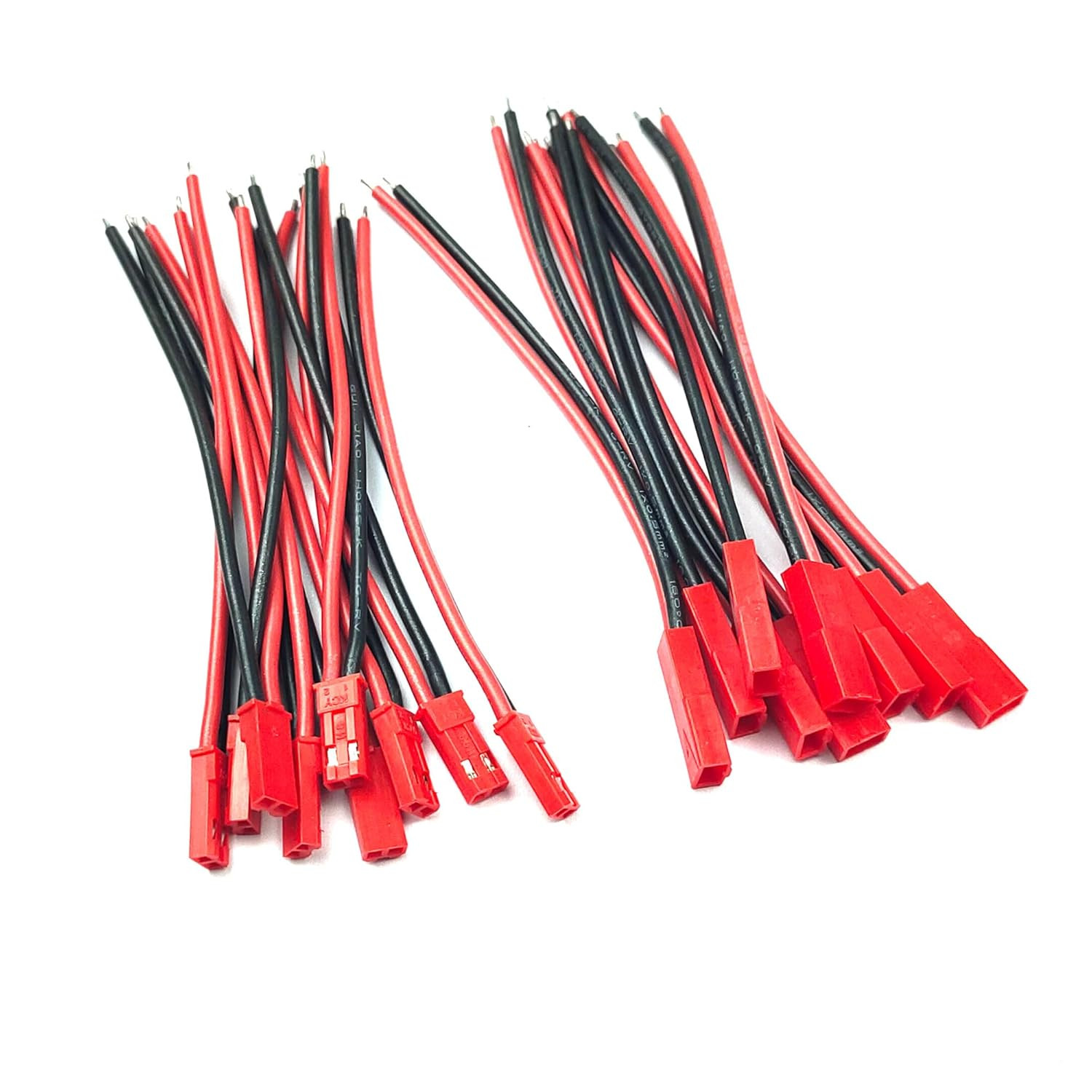 10 Pairs JST SYP 2 Pin Plug Connector Male Female Plug with 20 AWG Soft Silicone