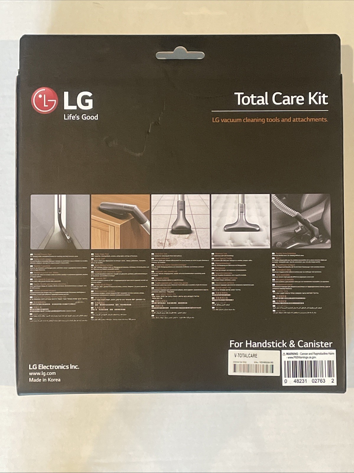 LG Vacuum Total Care Kit With Cleaning Tools & Attachments