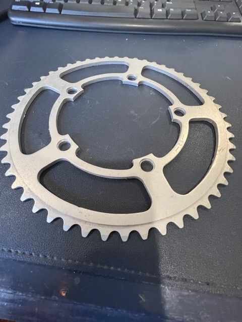 ! VINTAGE OLD SCHOOL SR ALLOY APEX 52 TOOTH CHAINRING 118 BCD MINT CONDITION