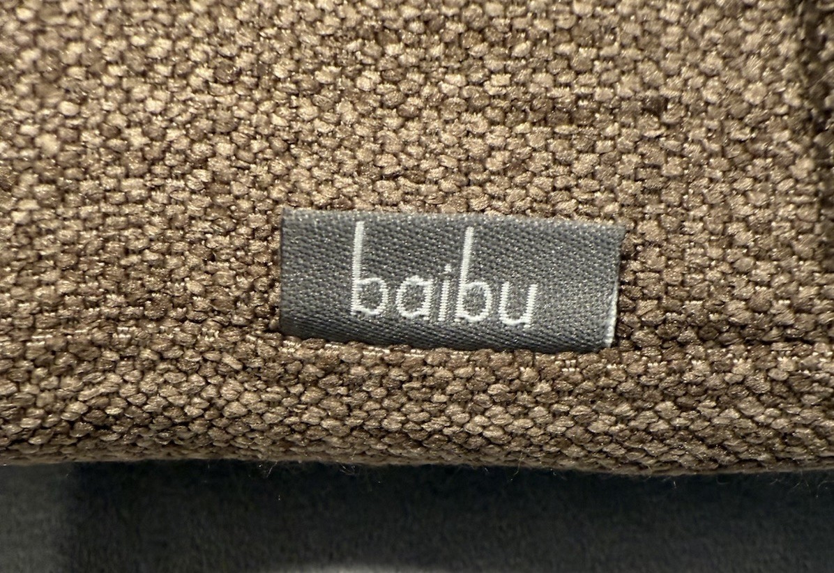 Baibu Set Of 2 Brown Bench Stool Cushions Rectangular With Straps