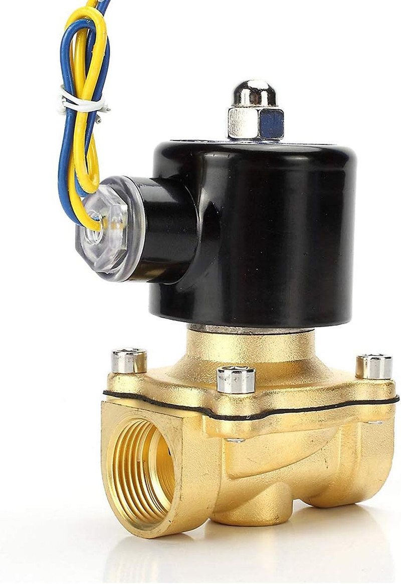 Valvula Solenoide Electrica de Laton 12V 12 Pulgada para Agua Aire Aceite