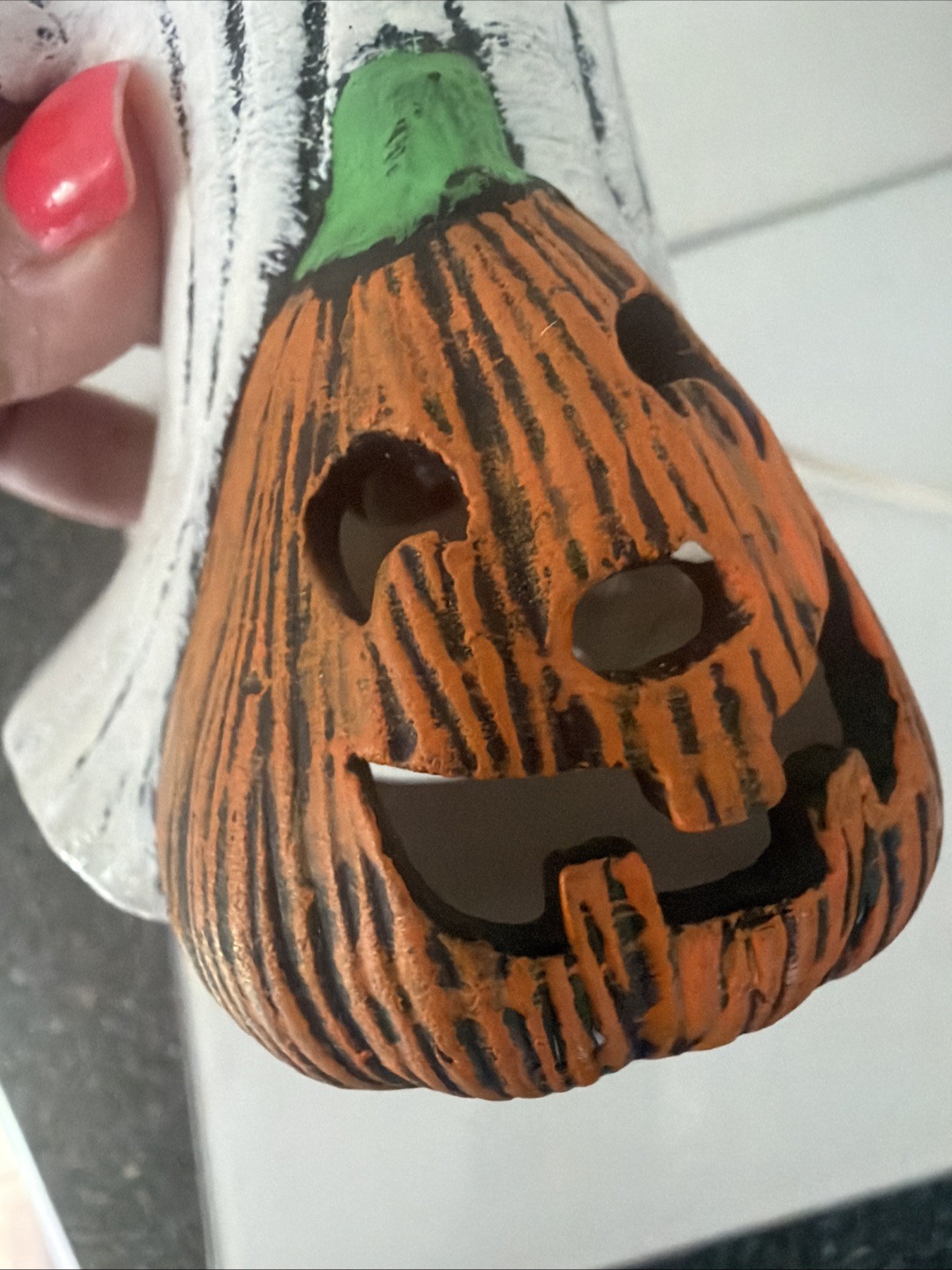 Ghost Pumpkin Light Vintage corded