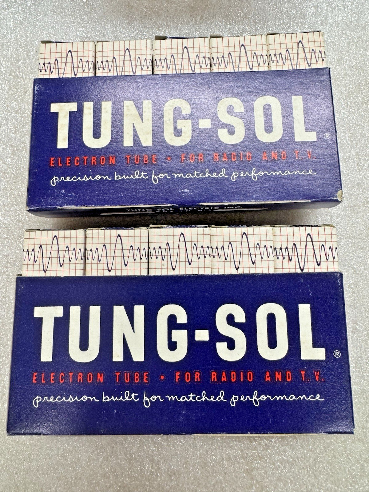NOS NIB Tung-Sol 50C5 Black Plate Tube ( 10 Available)
