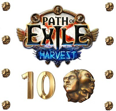 Path of exile Exalted orb x10 POE Harvest league PC