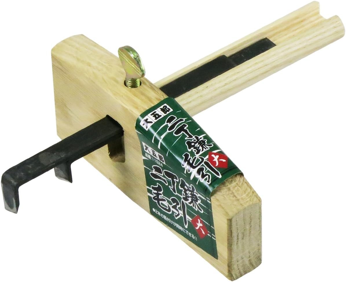 DAIGORO Japanese Marking Gauge Kehiki Drawing 2 Line Simultaneously Japan NEW