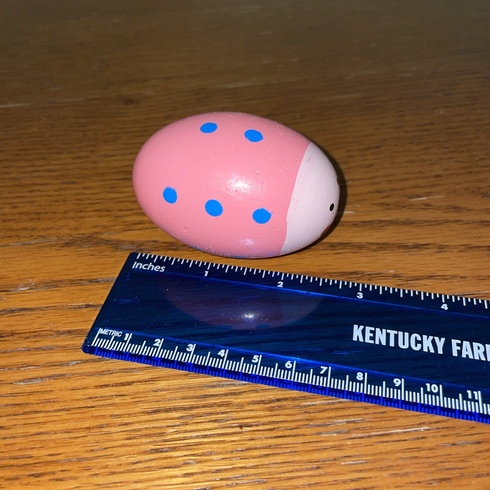Wooden Egg Shaker Rattle Children's Percussion Whimsical Beetle Bug 3” W5