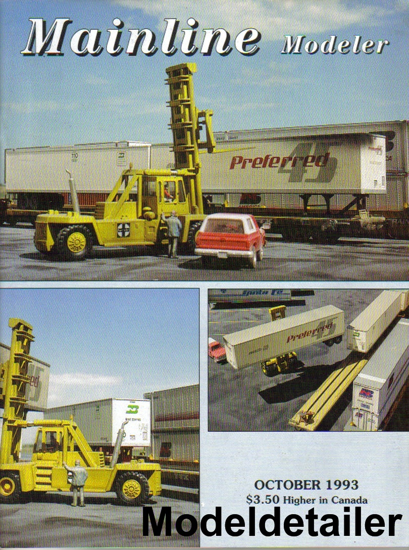 Mainline Modeler Oct.93 D&RGW Engine Terminal PRR Covered Hopper UP Wreckmaster