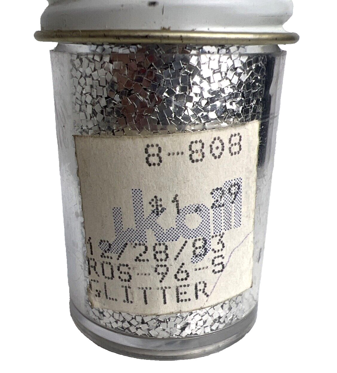 Vintage Ross Chemical Co Silver Glitter for Crafts DIY Greeting Cards Ornaments