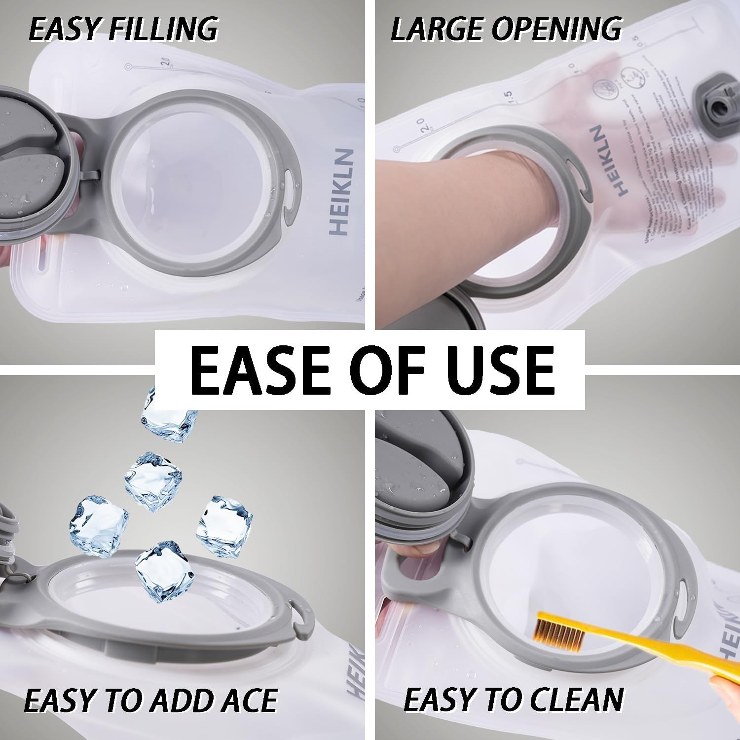 Hydration Bladder 1.5L-2L-3L,Leak Proof Water Reservoir, BPA Free Military Water