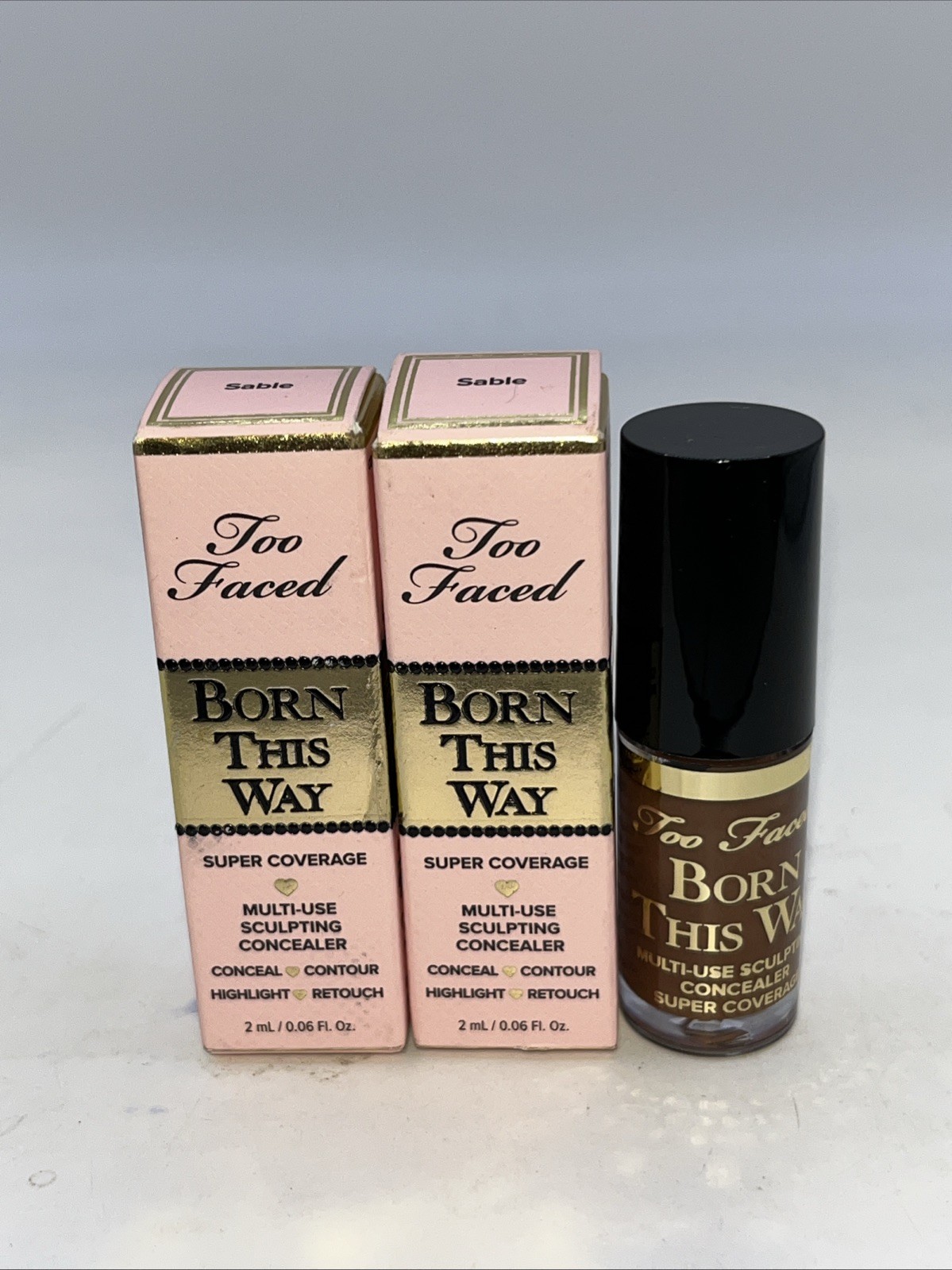 TOO FACED BORN THIS WAY  SUPER COVERAGE SCULPTING CONCEALER SABLE 2ml