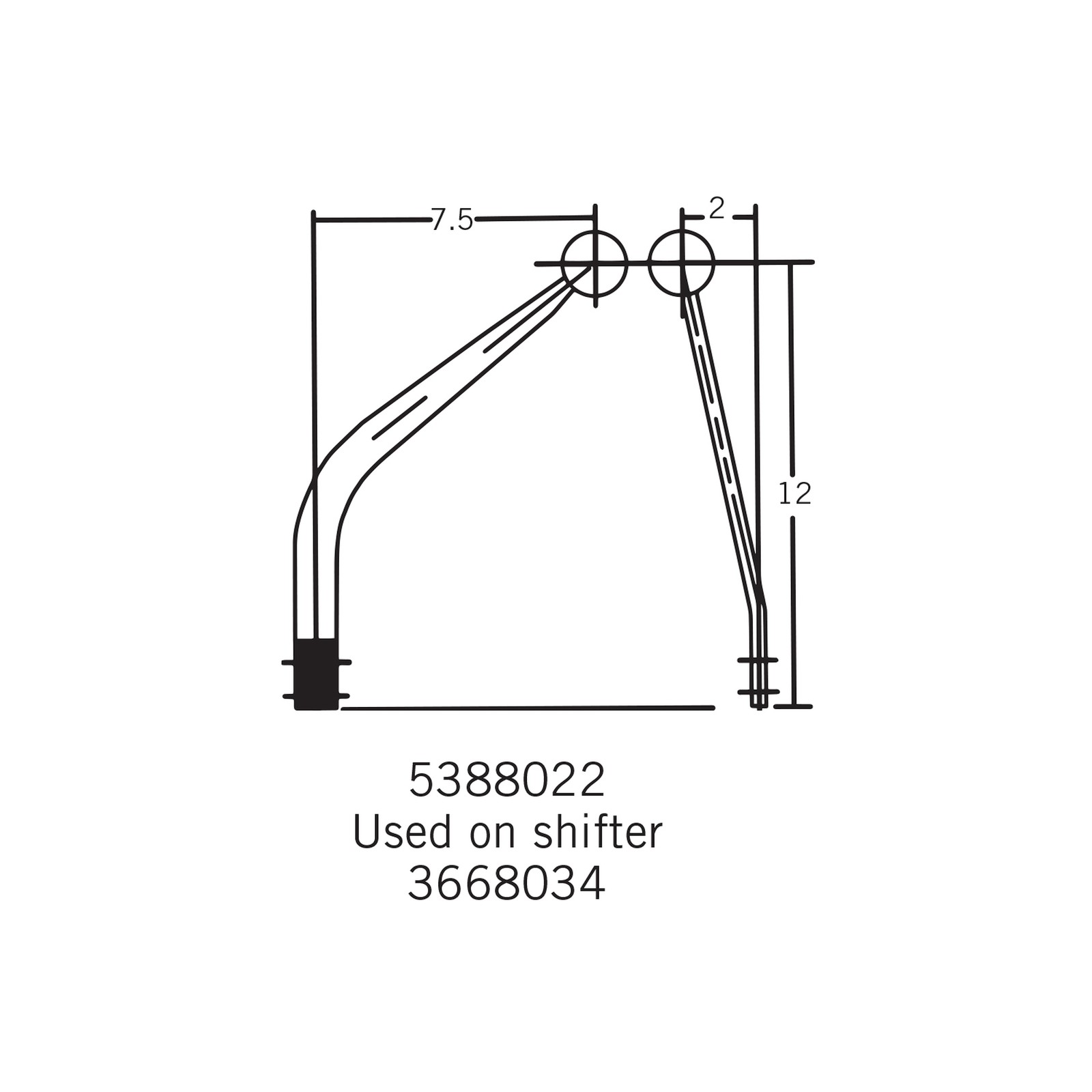 Hurst 5388022 Competition/Plus Shifter Stick
