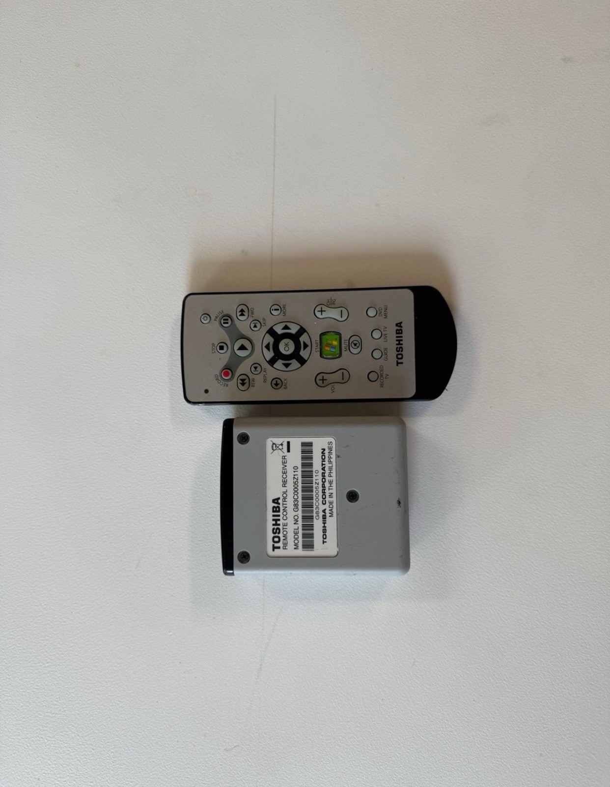 Toshiba/Microsoft Windows Computer Remote & Sensor