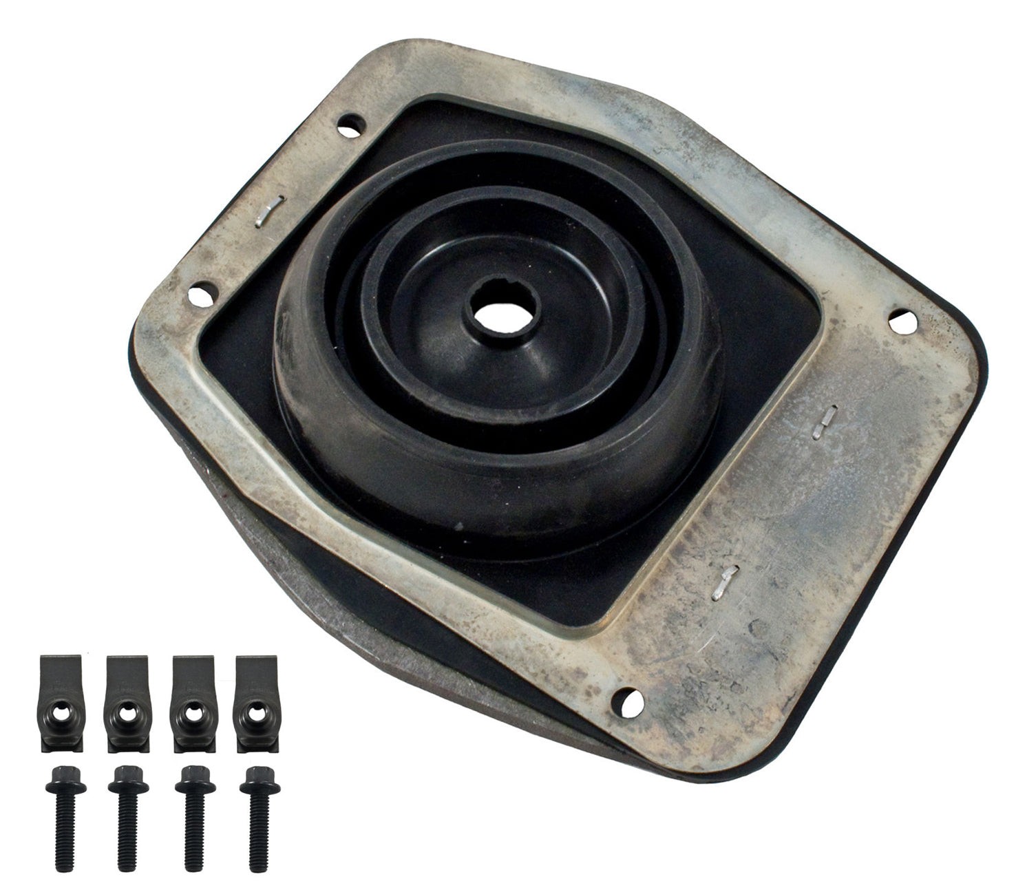 1979-2004 Mustang Lower Shift Boot w/ Metal Support Bracket & Mounting Hardware