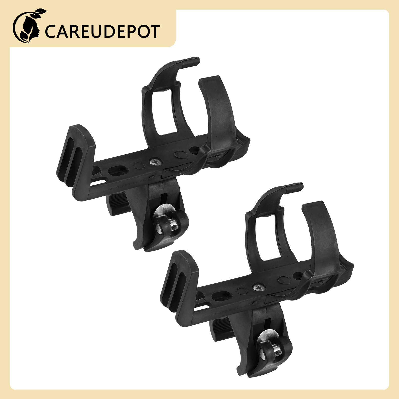 Lightweight Bicycle Drink Holder Bike Water Bottle Cage Holder Black Item of 2