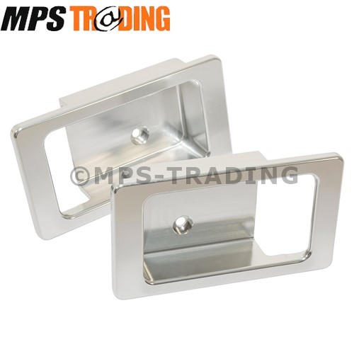 Land Rover Defender Silver Anodised Aluminium Door Release Lever Surround DA8954