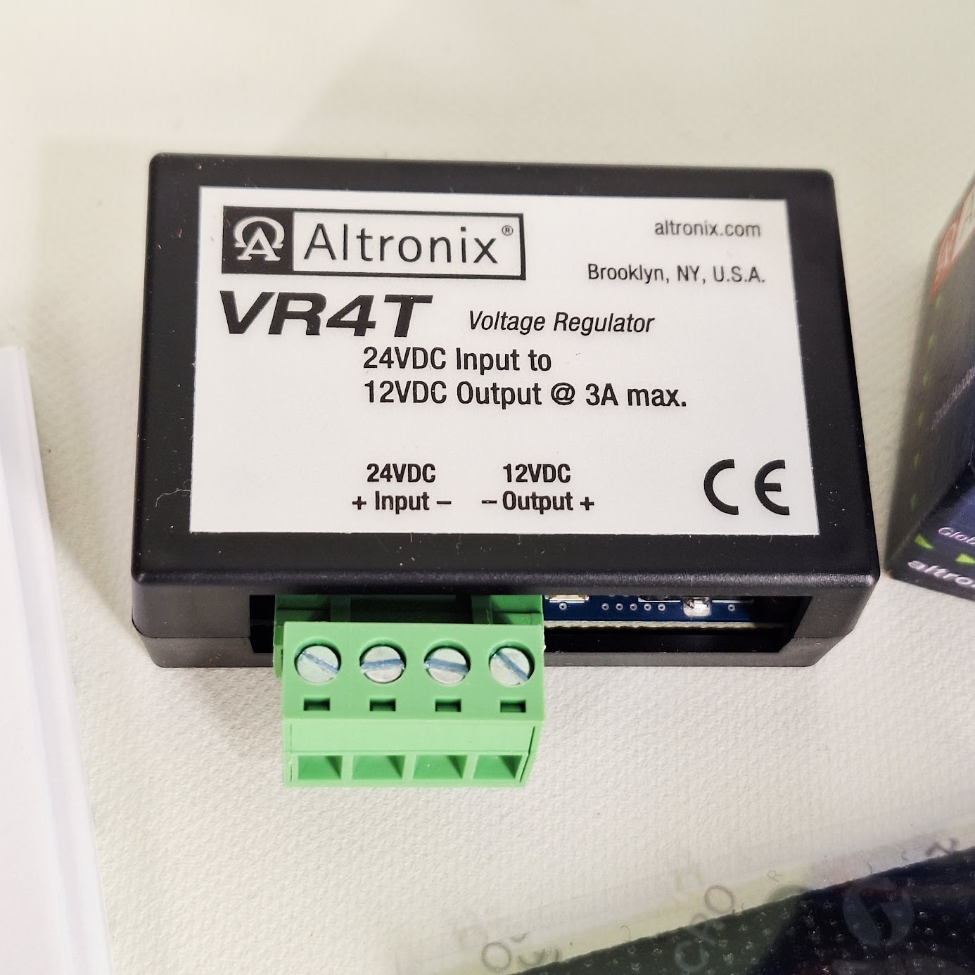 Altronix VR4T Power Conversion Module - 24VDC to 12VDC @ 3A Voltage Regulator