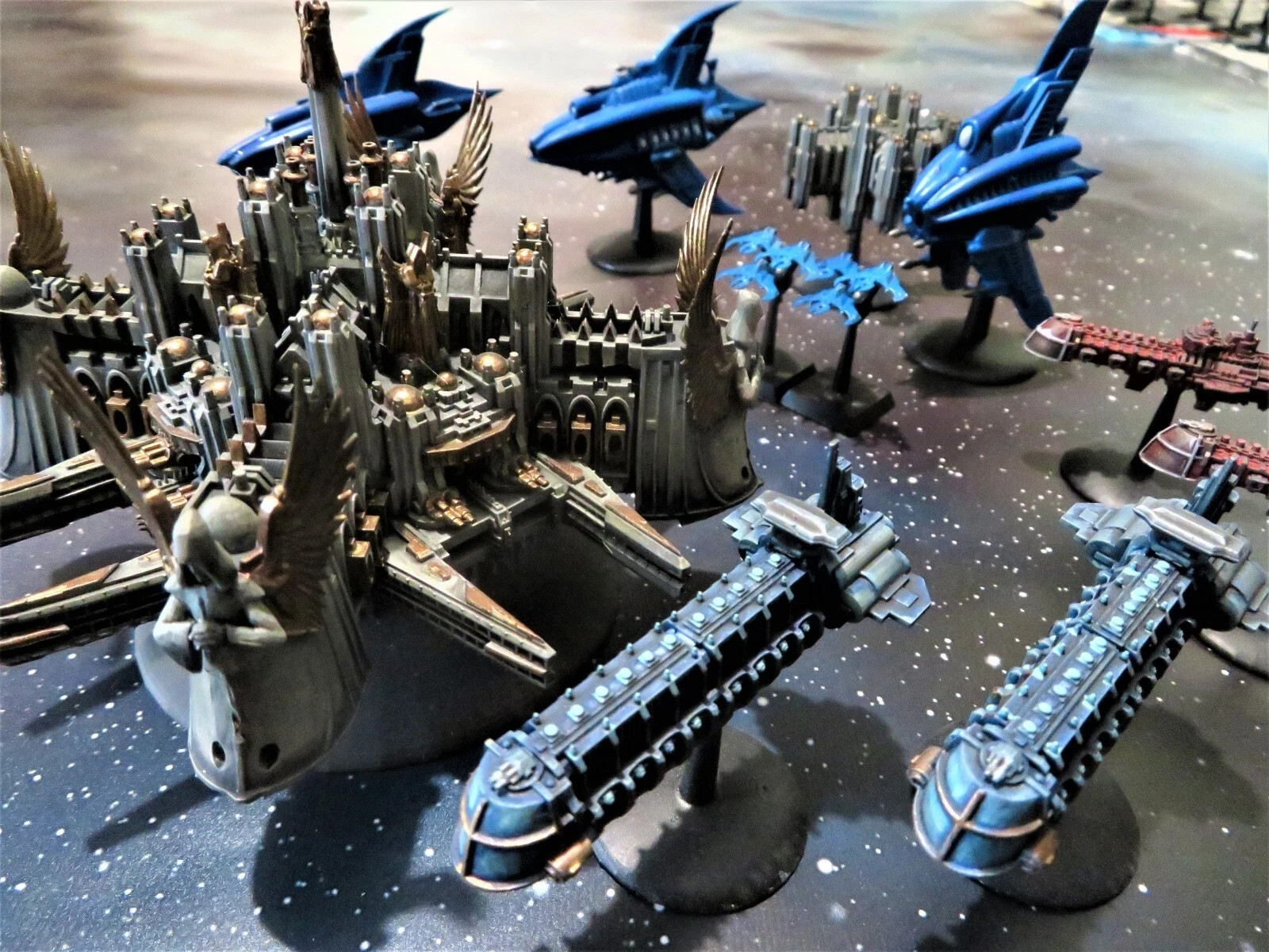 System ships (9 piece set) - Compatible with Battlefleet Gothic