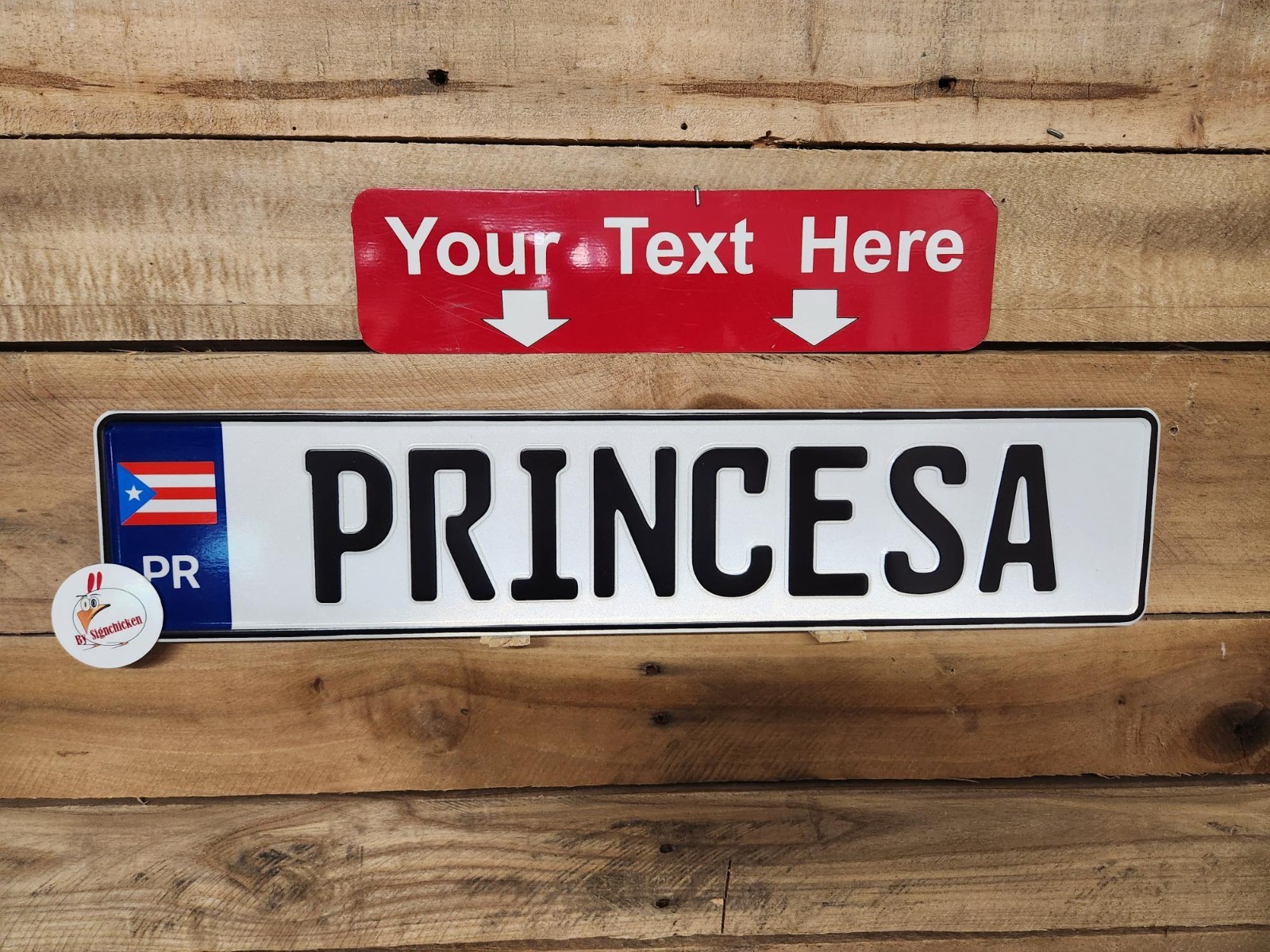 Puerto Rico, EURO STYLE TAG, B LICENSE plate, ANY TEXT, BMW, custom