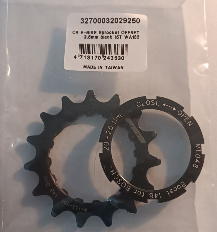FSA chainring sprocket 15T 2.5 mm offset Bosch Gen 2  32700032029250 WA133 NEW