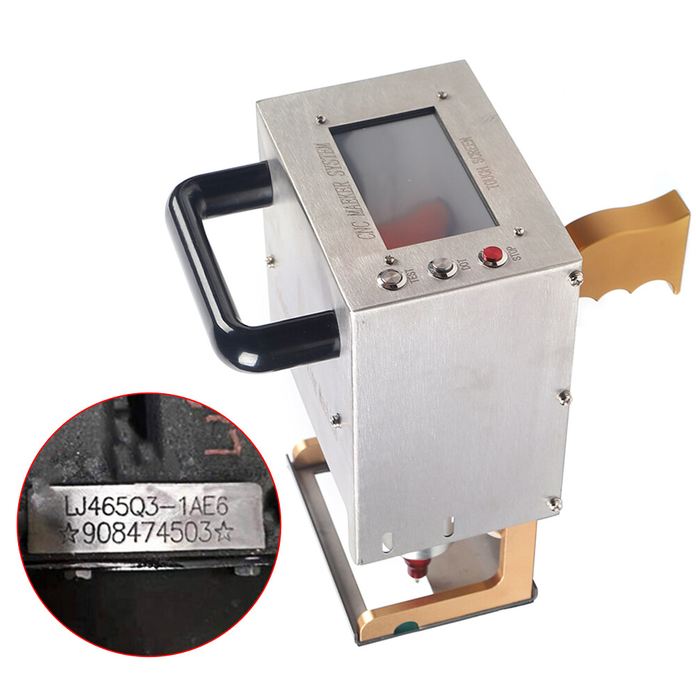 Portable Dot Peen Marking Machine  Metal VIN Code Engraving Printer Touch Screen