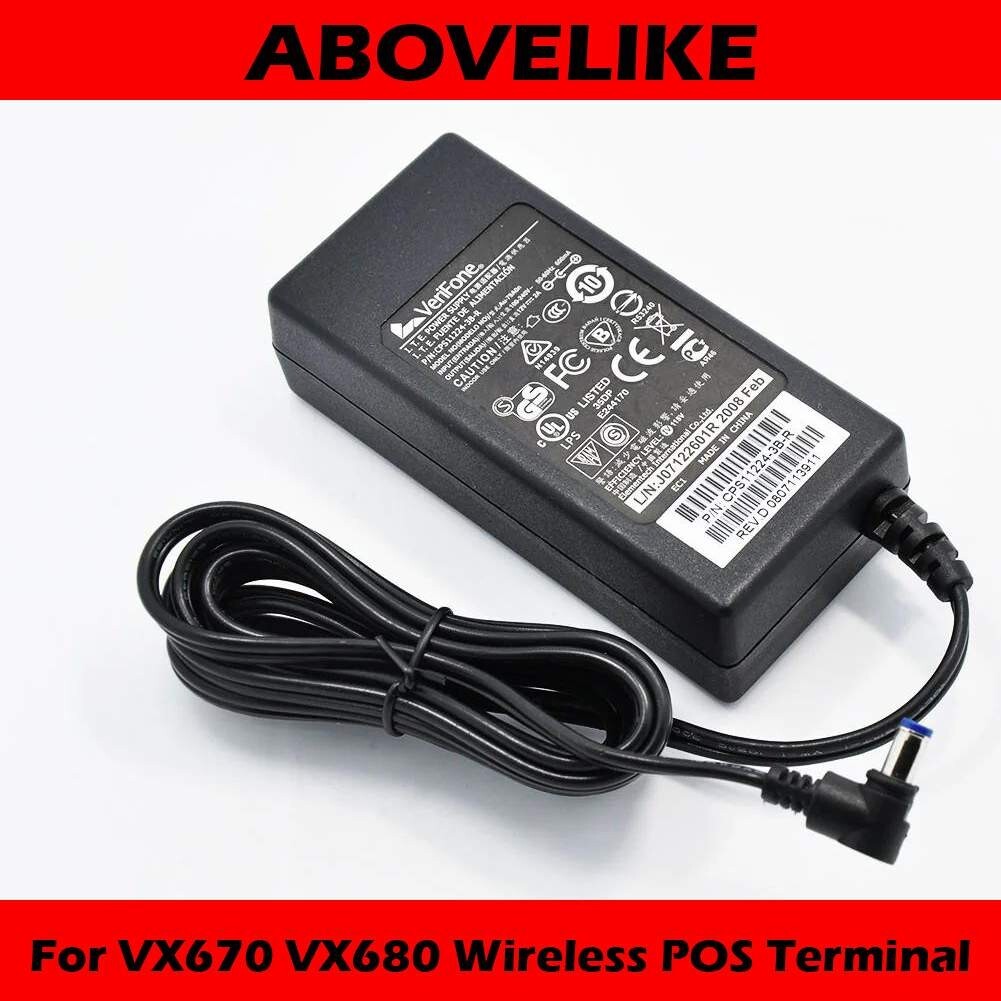 AC Power Adapter Charger 12V 2A EXA1004UH For VeriFone VX670 VX680 Wireless POS