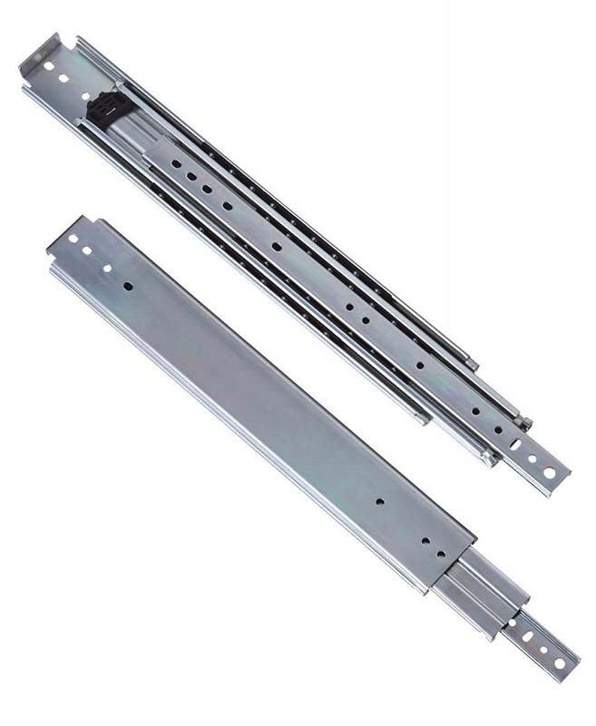 Three-section Drawer Guide 1 Pair Drawer Rail Extension 76mm/3in Width