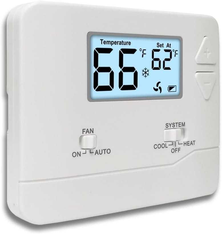NonProgrammable Thermostat for Home, Digital Energy-Saving Thermostat,Single-...