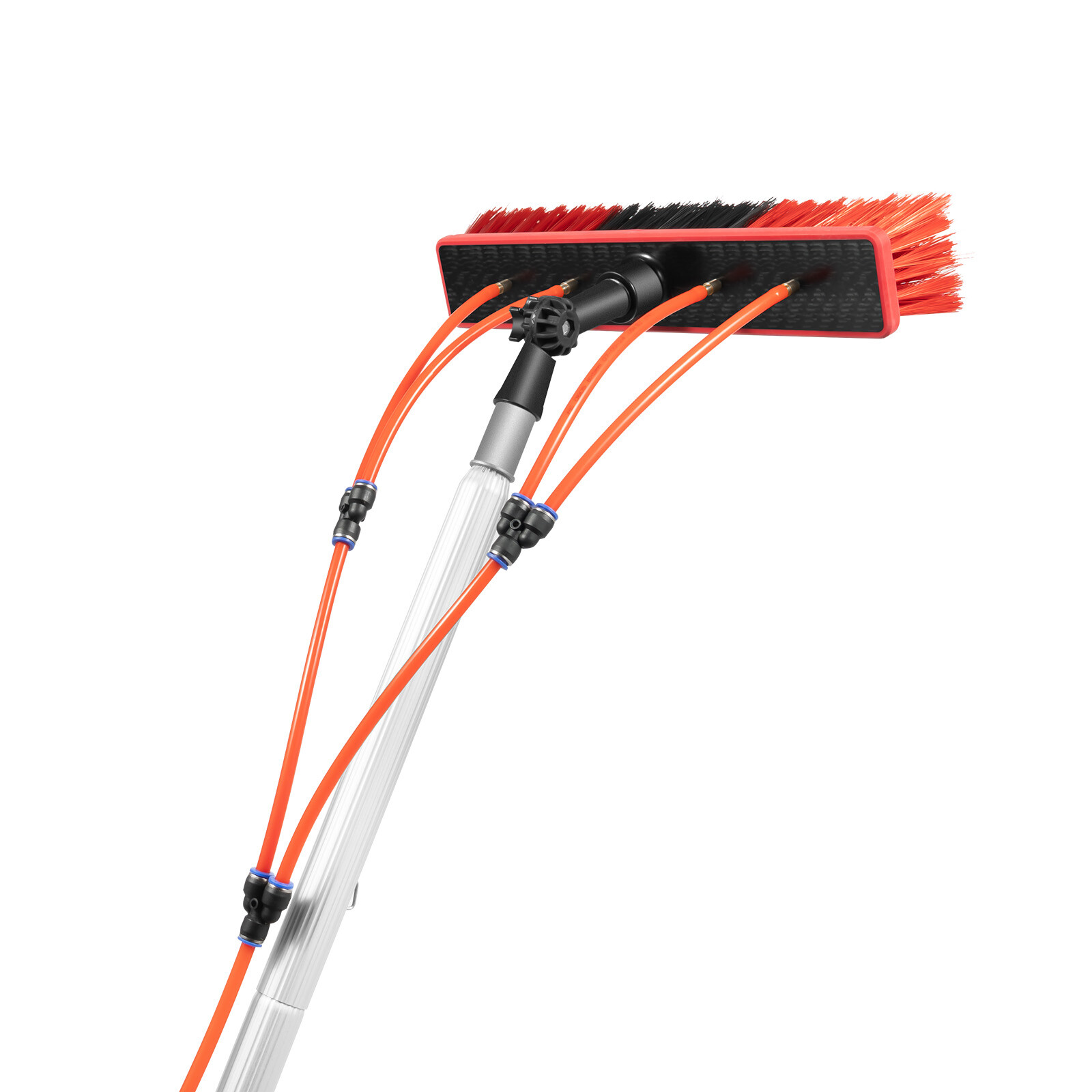 For Window+ Solar Panel Clean Washing 26FT Water Fed Pole Cleaning Brush Tool