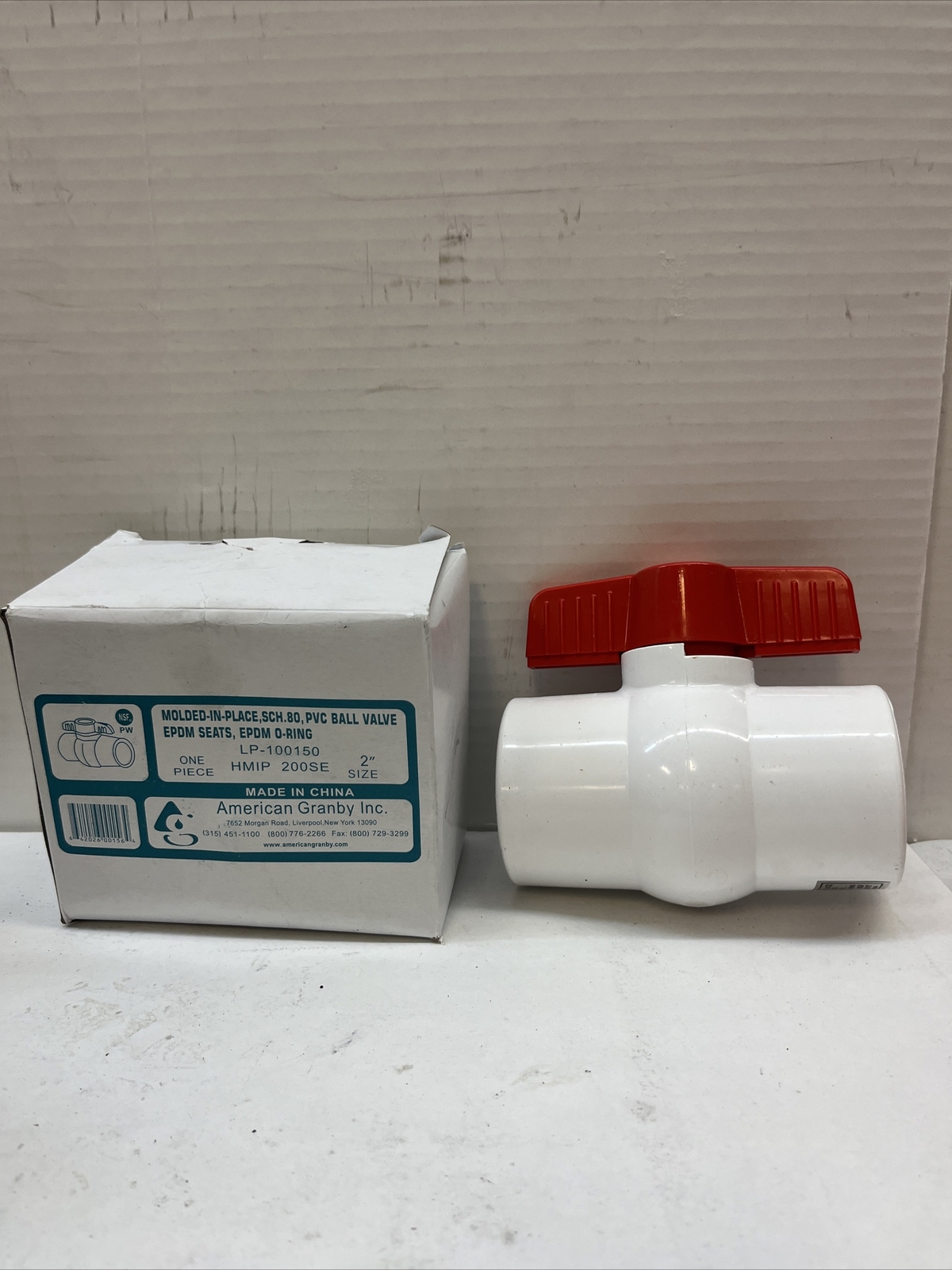 American Granby HMIP200SE 2" Pvc Molded-in-place Schedule 80 Ball Valve