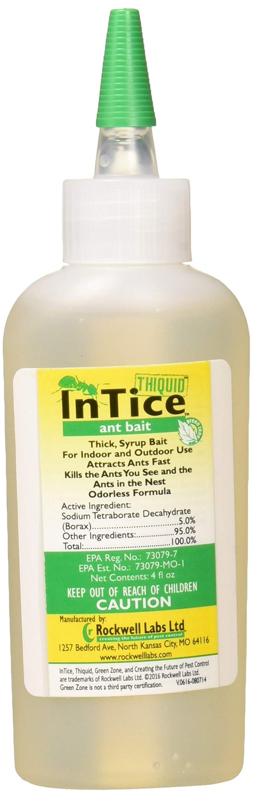 Rockwell Labs ITAB004 InTice Thiquid Ant Bait, 4 Ounce 4