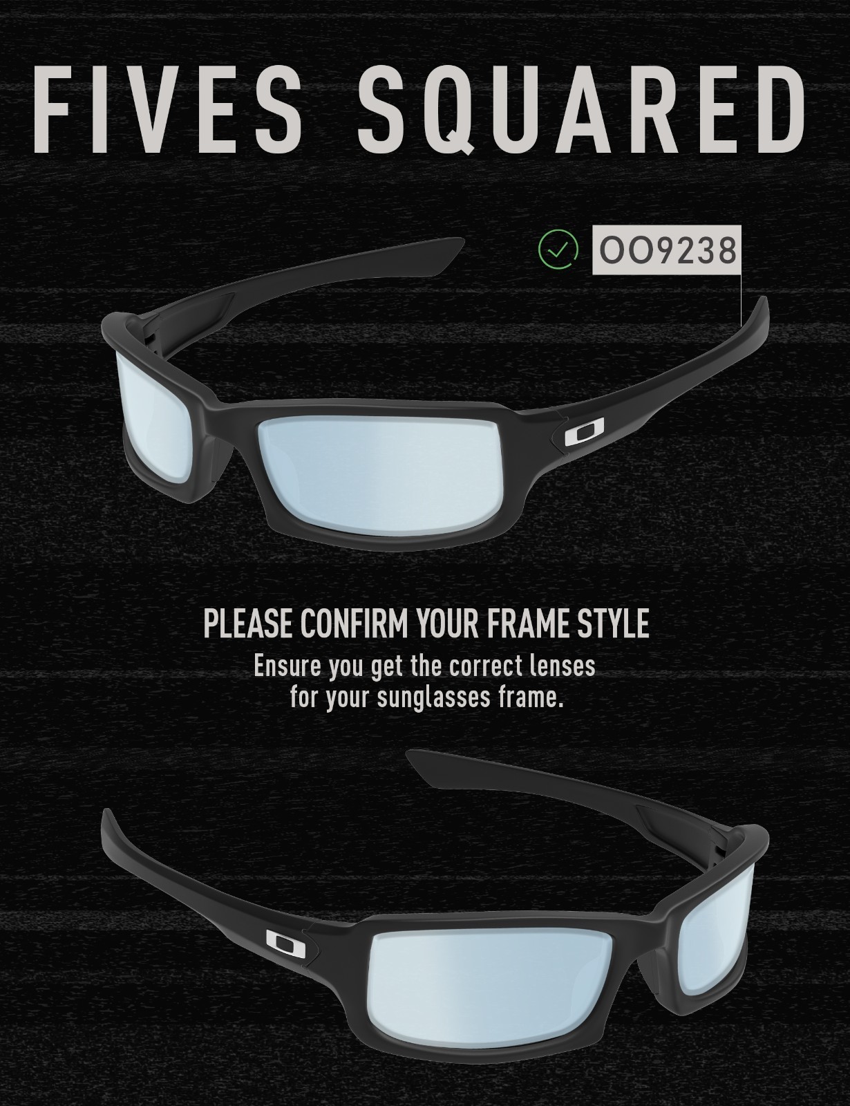 Polarized Replacement Lenses for-Oakley Fives Squared (4+1)² O9238 Green Mirror