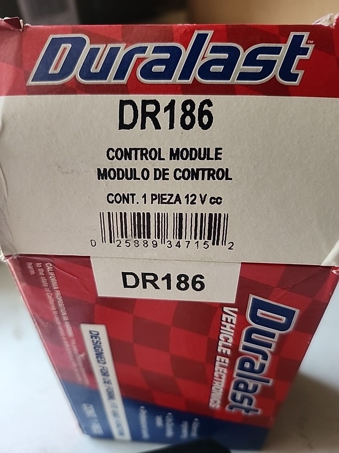 Duralast DR186 IGNITION CONTROL MODULE