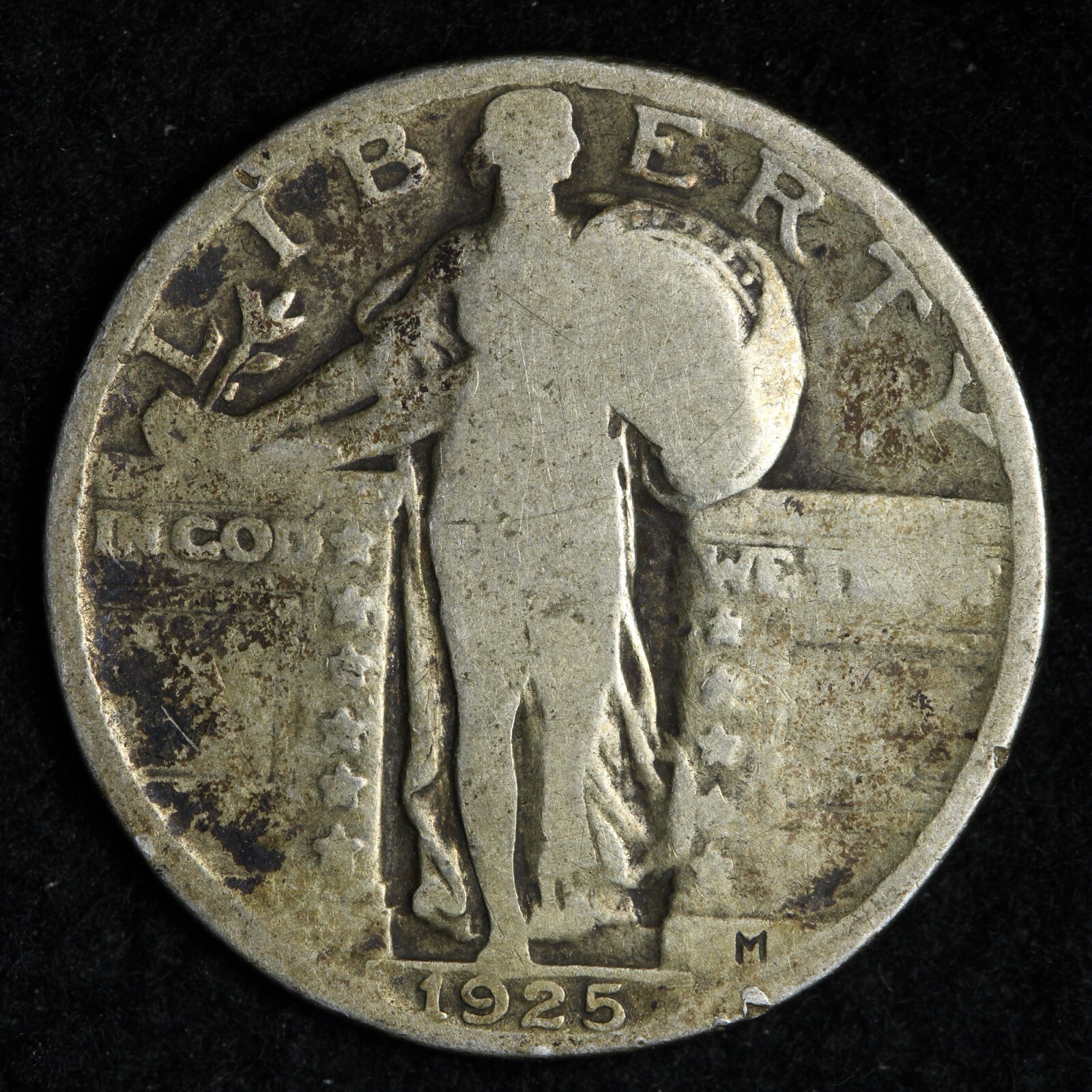 1925 Standing Liberty Silver Quarter E286 QM