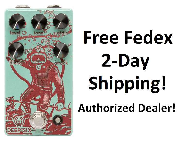 New Walrus Audio Deep Six V3 Compressor Guitar Effects Pedal