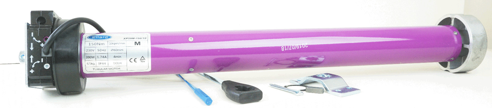 Ellard Tubular Motor for Roller Shutters ED59/150NM 150Nm with Manual Override