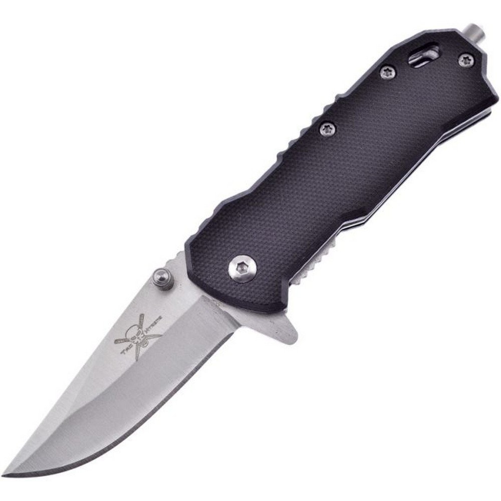 Frost Cutlery Tac Assisted Pocket Knife Steel Blade Blk G10 Handle - TX-38B/G10