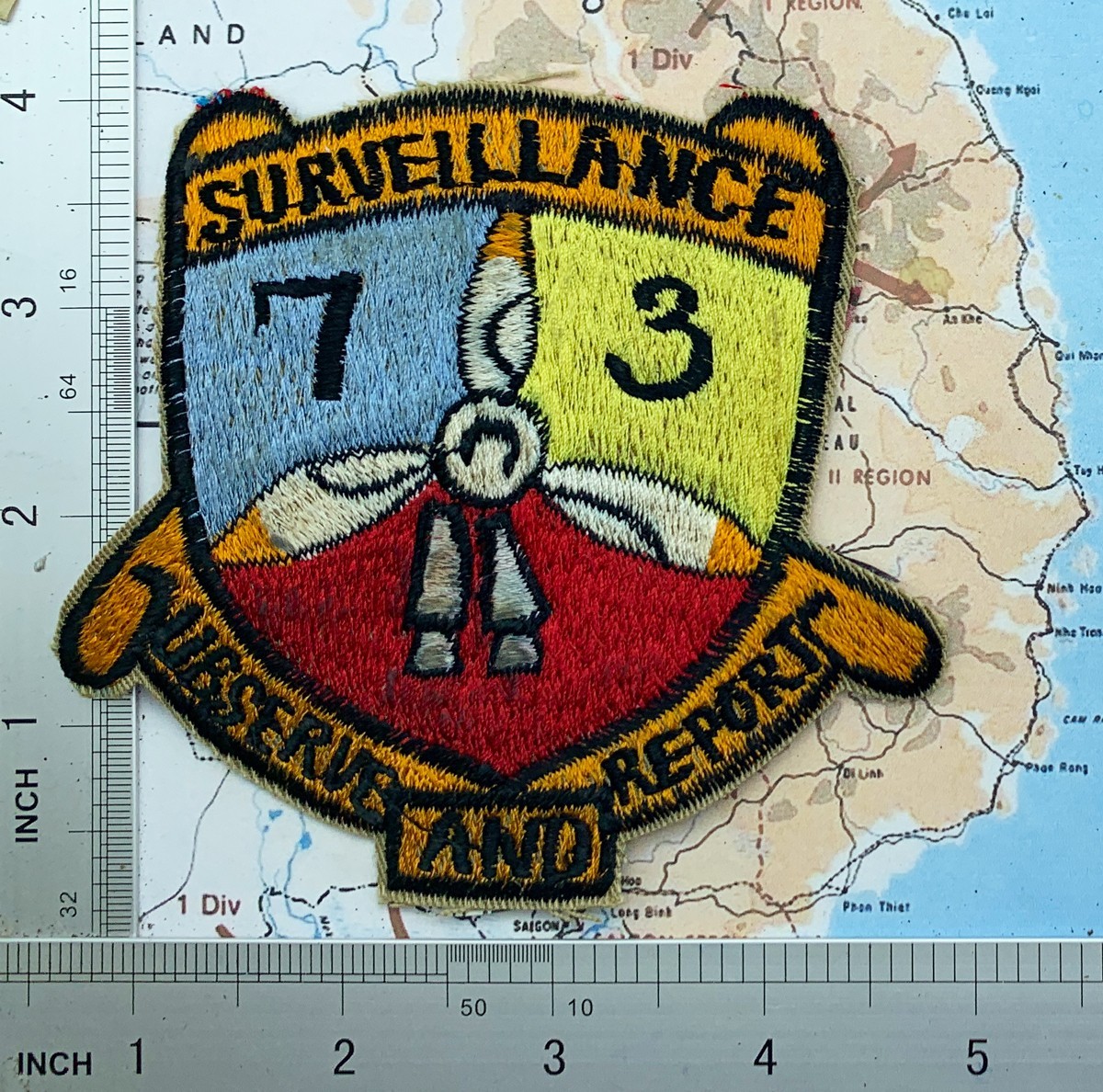 Patch , US Army Vietnam 73rd Surveillance Aviation patch , 73rd patch , t9-519
