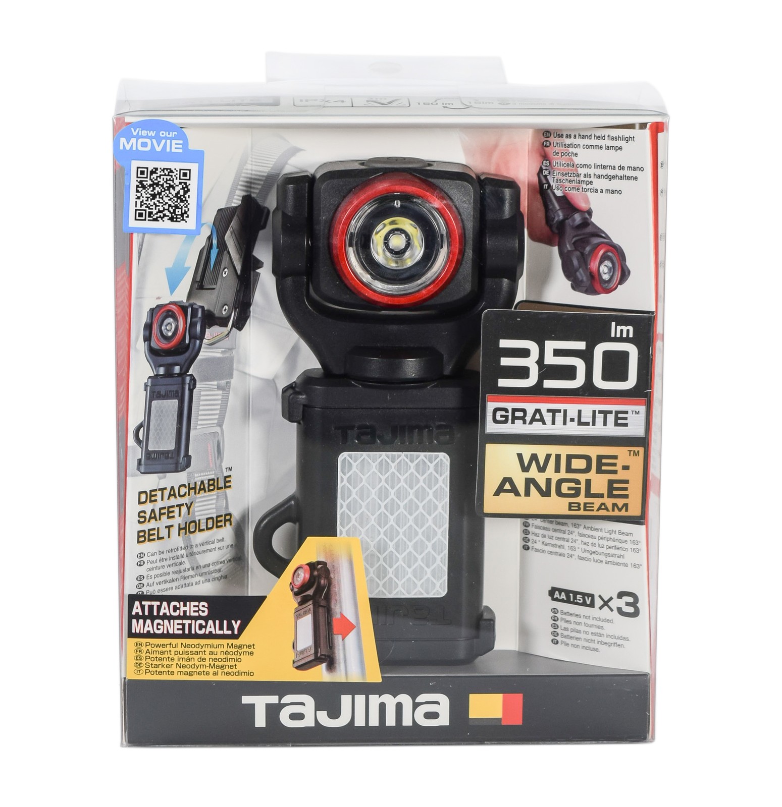 Tajima LE-SF351D Detachable 350 Lumens Work Light with Belt Holder