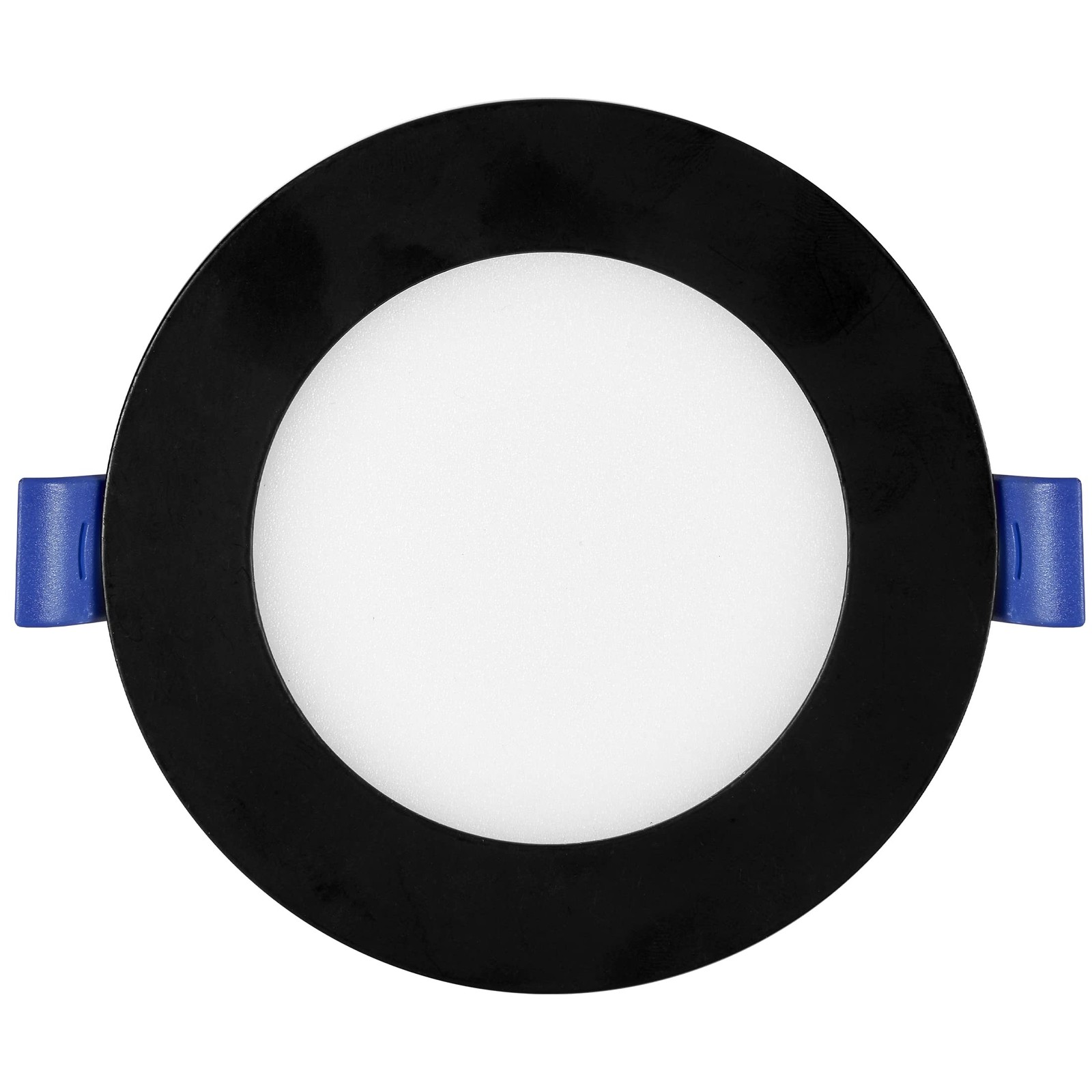 Maxxima 4 in. 5CCT Ultra Thin Recessed LED Downlight - Single Pack, Black