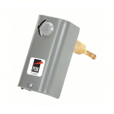 Johnson Controls A19abc-12C Line Voltage Mechanical Thermostat, Heat Or Cool,