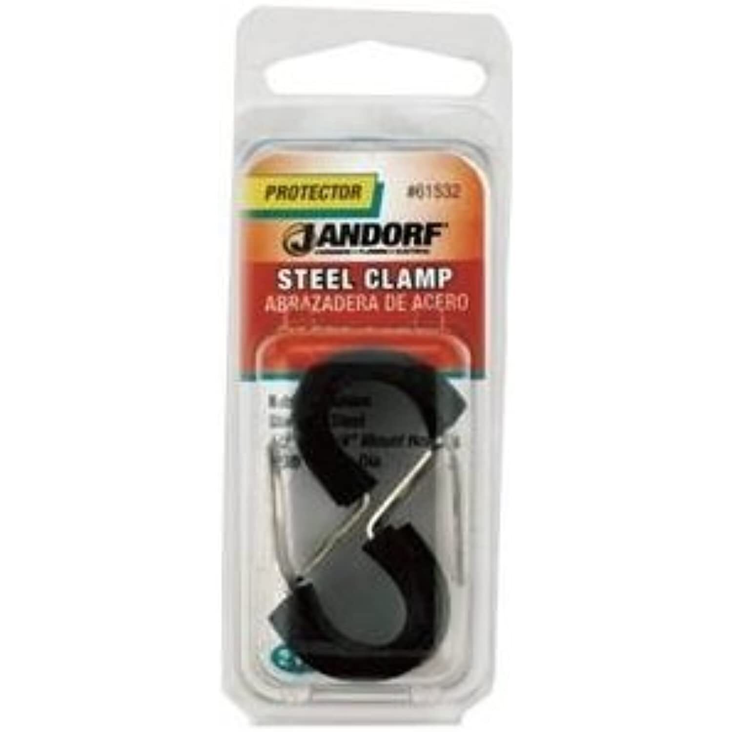 JANDORF SPECIALTY HARDWARE 61532 Cushion Clamp, Stainless Steel, Black