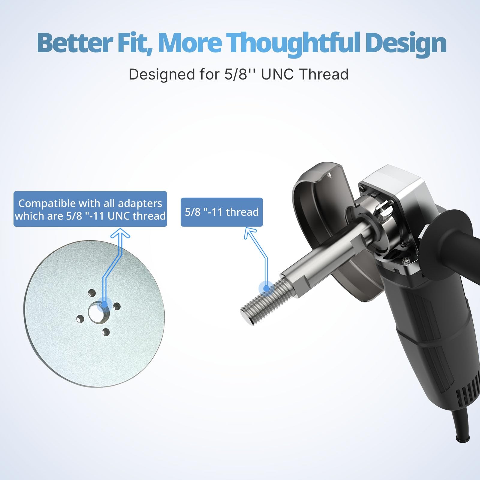 Neeki Aluminum Insertable Self-Clamping Safety Flange for Airway Buffing & Polis