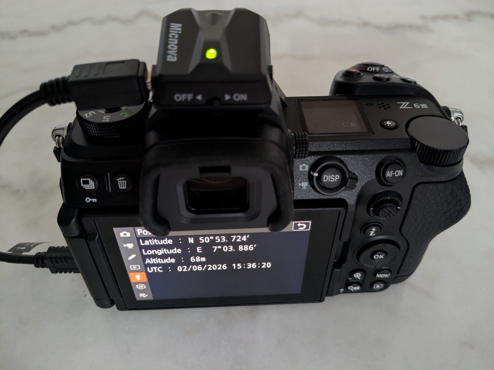 Micnova Photo GPS Receiver Geotagger for Nikon Camera