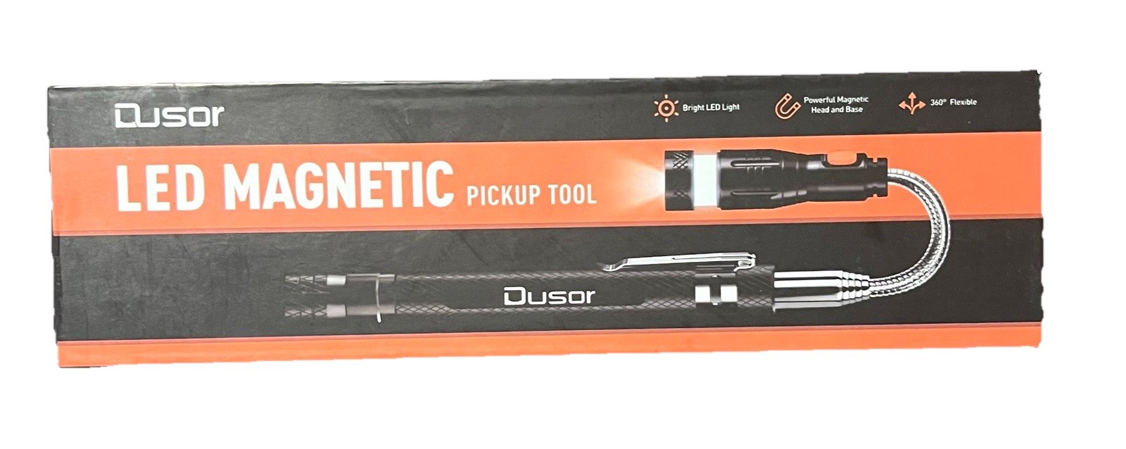 FREE SHIPPING Dusor LED Magnetic Pickup Tool - Adjustable Height and Angle